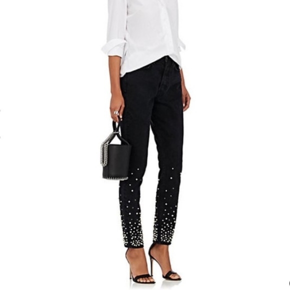 Grlfrnd Jeans Black Moonstone Studded Jeans 29